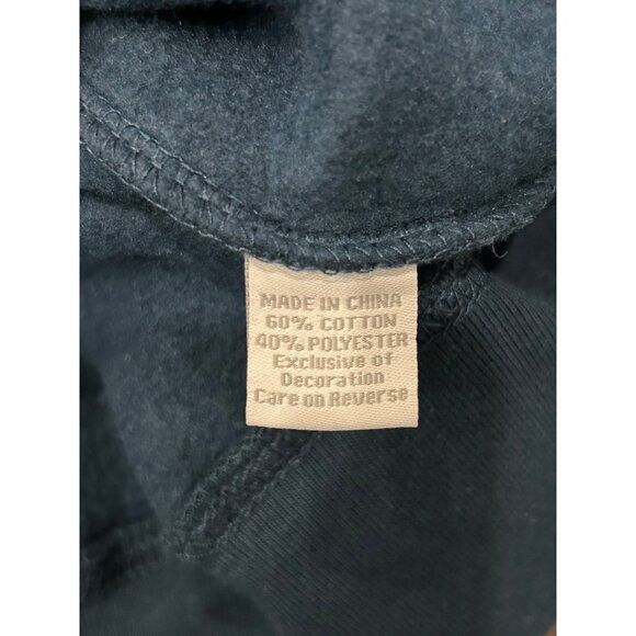 Top Of The World Navy Pullover 1/4 Zip Sweatshirt Sz Large - Picture 6 of 9